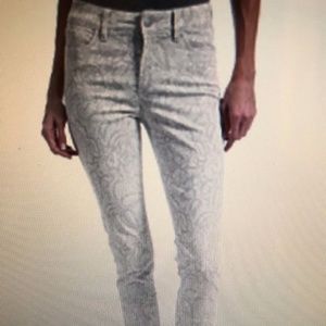 NYDJ ALINA Leggings Jeans Skinny Rare Gilded Lily Floral Pattern 6P NWT